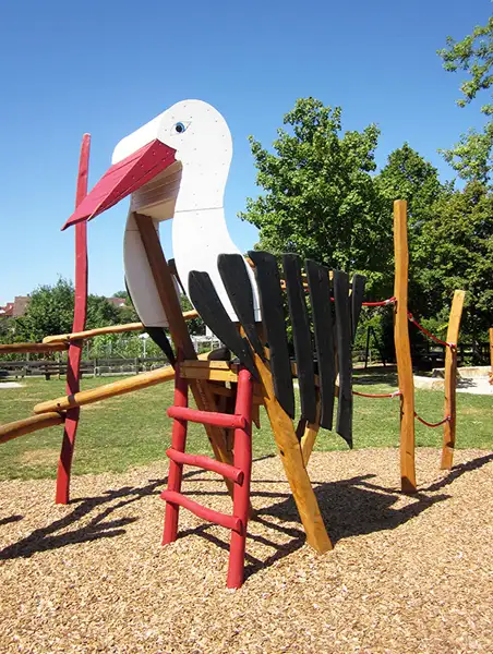 STRUCTURE DE JEUX À GRIMPER CIGOGNE SPIELART